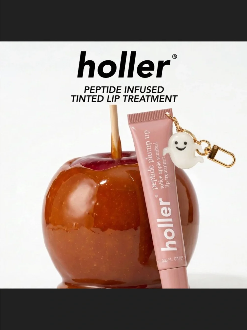 Peptide Plump Up Toffee Apple Scented Lip Treatment Keychain - Pink